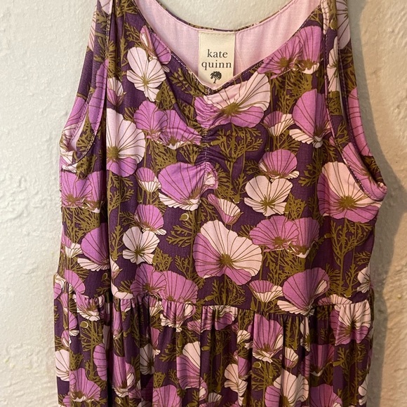 Kate Quinn Purple and Brown Floral Maxi Wide Leg Jumpsuit - Picture 3 of 6